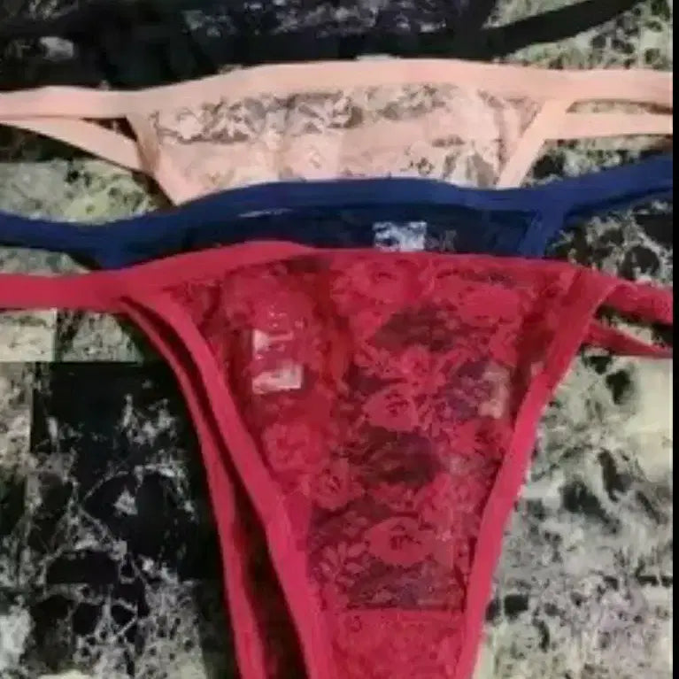 [BUNJANG] Lace T-back Panty / 레이스 T팬티 (화이트/블랙 외)