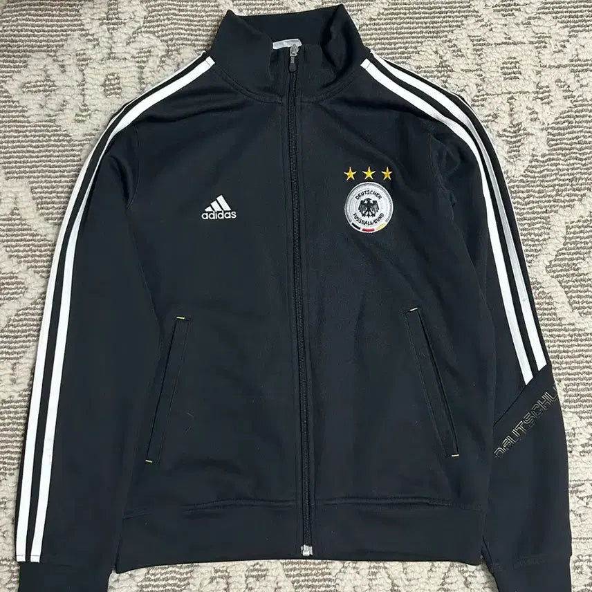 [BUNJANG] Adidas Germany Soccer Track Top Jersey / 아디다스 독일 축구 트랙탑 블랙 져지
