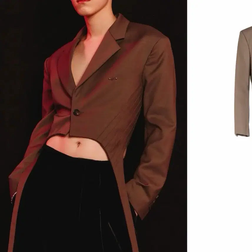 [SOLD OUT] 본봄 가터 디테일 크롭 자켓