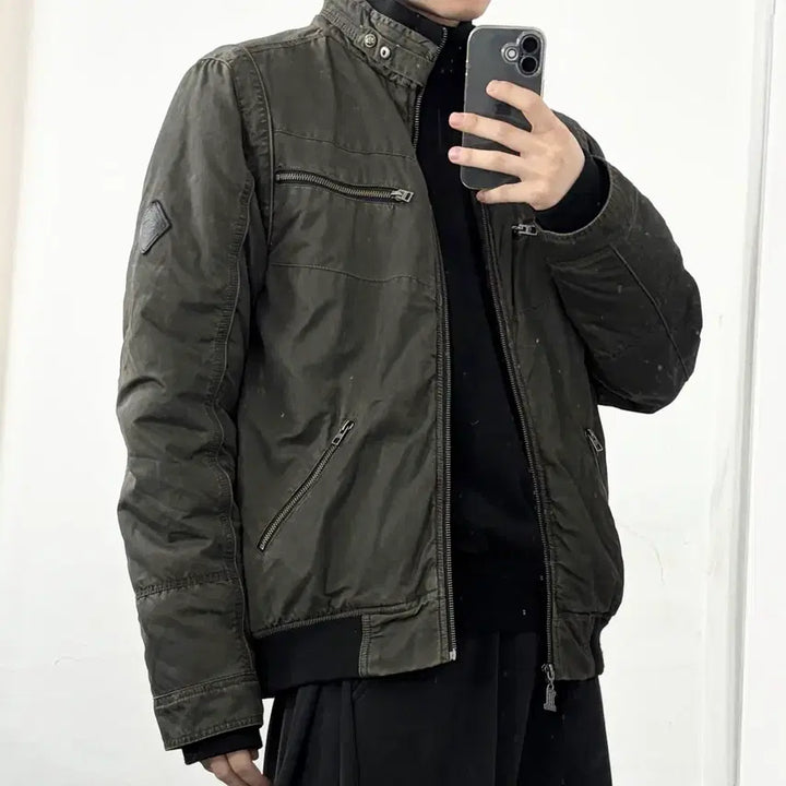 [BUNJANG] Harley Davidson Biker Jacket / 할리데이비슨 바이커 점퍼 자켓