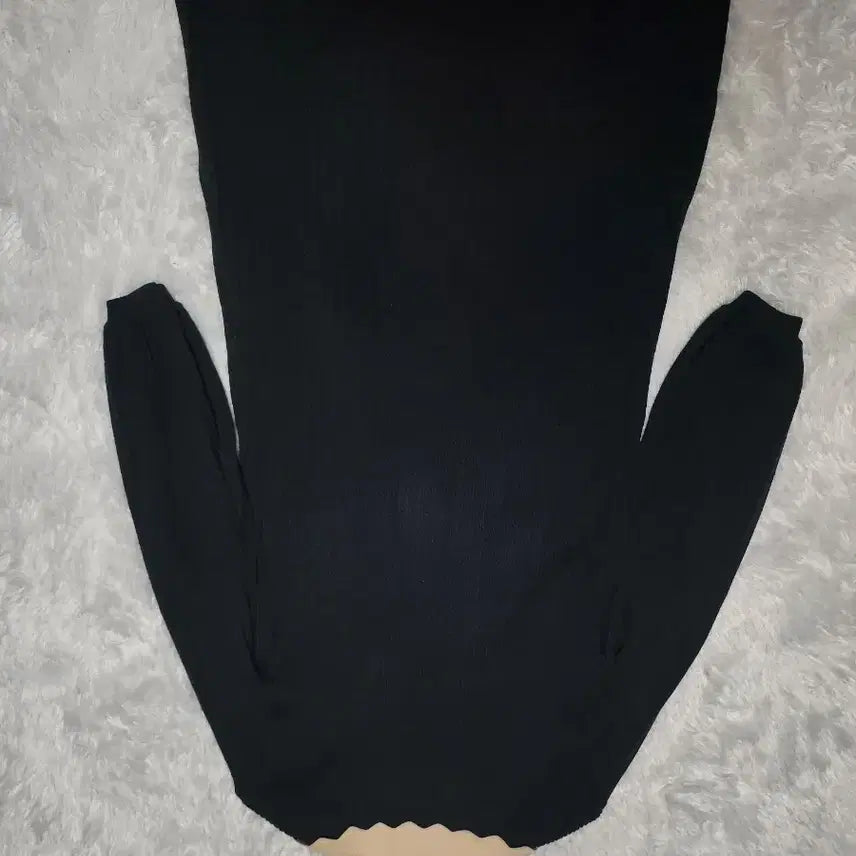 [BUNJANG] Unbranded Black Long Button-Down Dress / 카라넥 버튼 블랙 롱 원피스 FREE