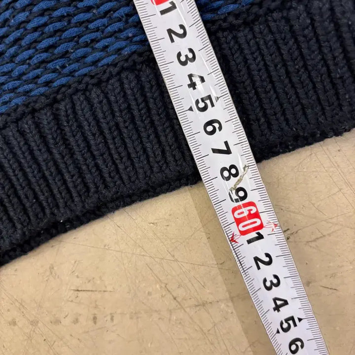 [BUNJANG] Tommy Hilfiger Color Block Pattern Knit Sweater / 타미힐피거 배색 패턴 니트
