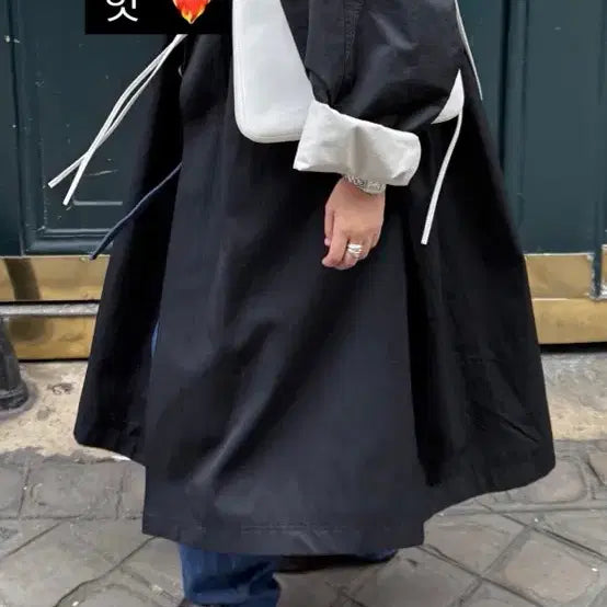 [BUNJANG] Ethos Half Neck Trench Coat Black / Ethos 에토스 하프넥 트렌치 코트 블랙