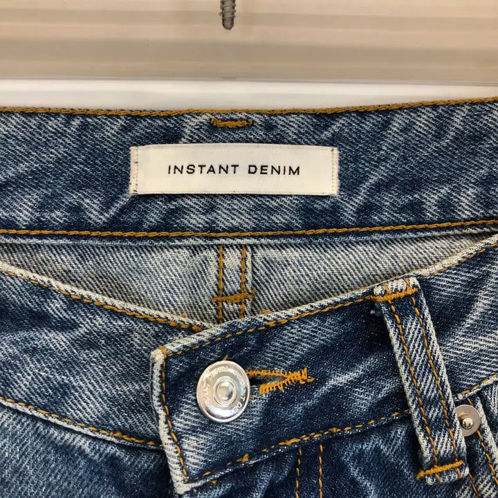 [BUNJANG] Branded Crop Denim Jeans / 브랜디드 크롭 데님진 29-30 인치