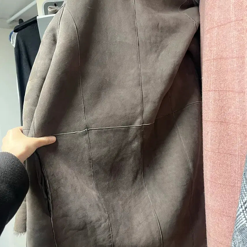 [BUNJANG] Ayadz Vintage Gray Real Fur Mustang / ayadz vintage 그레이 리얼퍼 무스탕