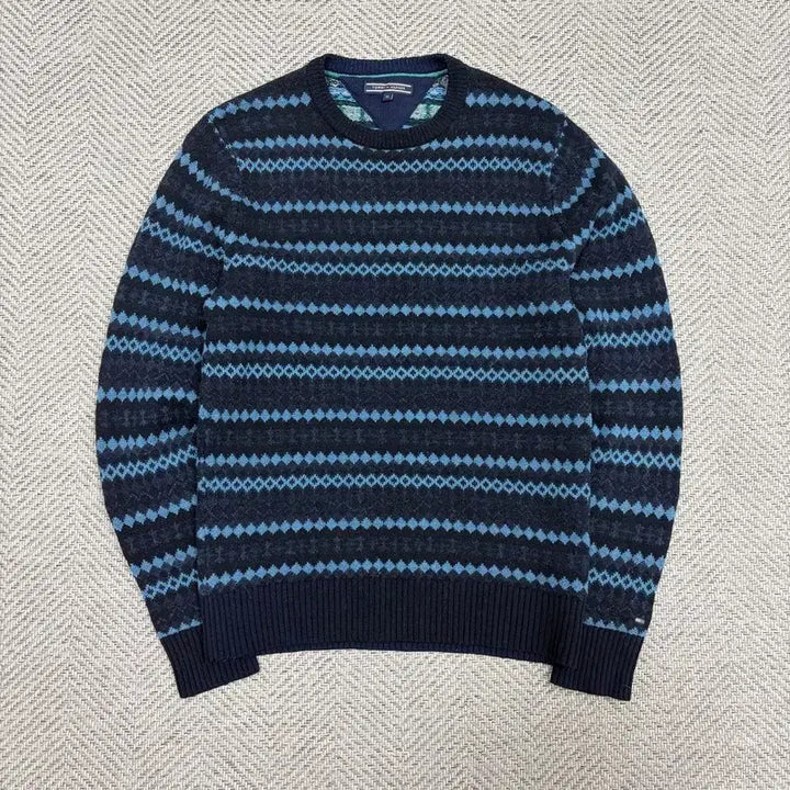 [BUNJANG] Tommy Hilfiger Wool Blend Pattern Knit Sweater / 타미힐피거 울블렌드 패턴 니트 v2078
