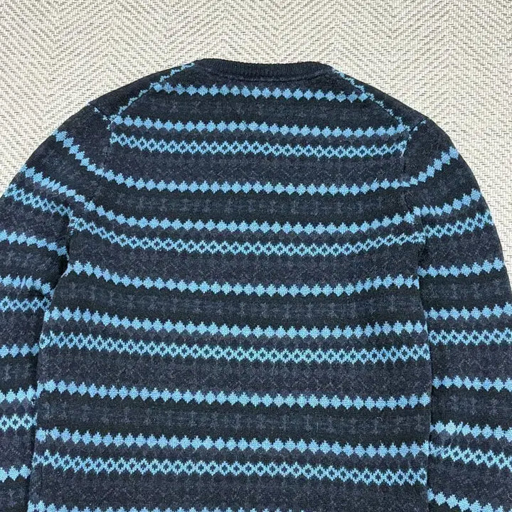 [BUNJANG] Tommy Hilfiger Wool Blend Pattern Knit Sweater / 타미힐피거 울블렌드 패턴 니트 v2078