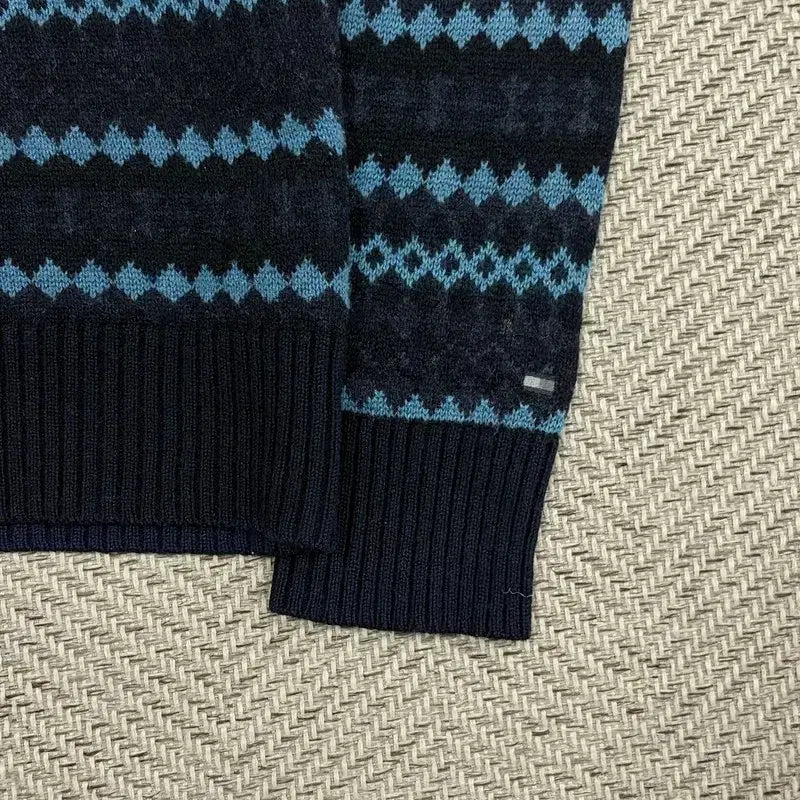 [BUNJANG] Tommy Hilfiger Wool Blend Pattern Knit Sweater / 타미힐피거 울블렌드 패턴 니트 v2078