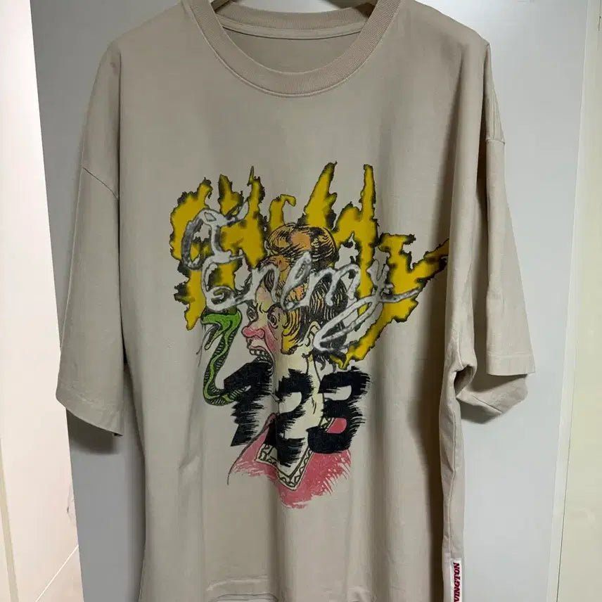 [BUNJANG] RRR123 Oversized Printed T-shirt XL / RRR123 / 오버핏 프린팅 티셔츠 / XL