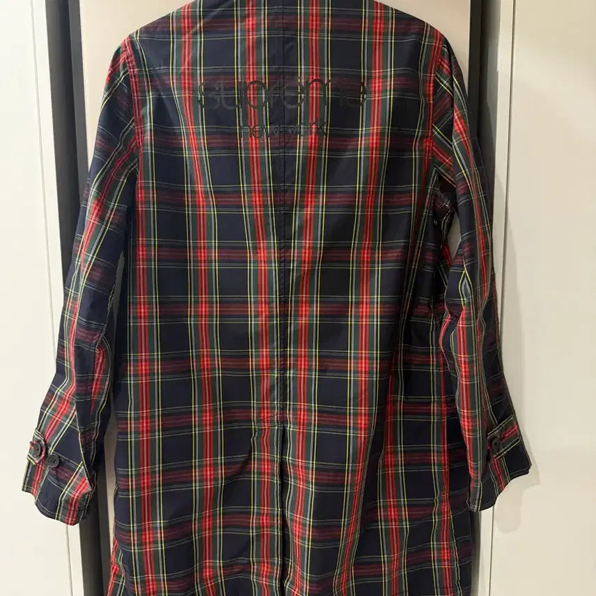 [BUNJANG] Supreme Check Trench Coat 15SS / [M] 슈프림 체크 트렌치 코트 15SS