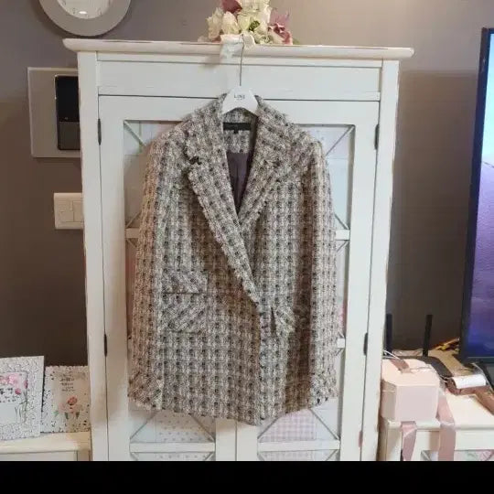 [BUNJANG] Olive Des Olive Tweed Jacket (Size 55.5-66) / 올리브데올리브 모직 트위드자켓/55반-66