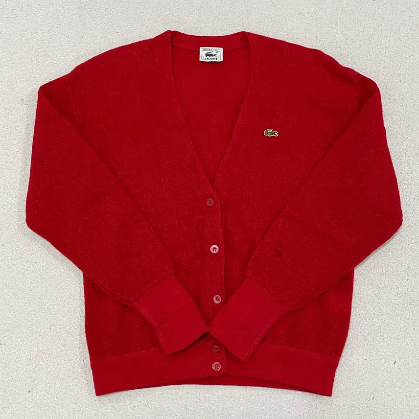 [BUNJANG] Lacoste Wool V-Neck Knit Cardigan / M 라코스테 브이넥 울 니트 가디건 0316-2