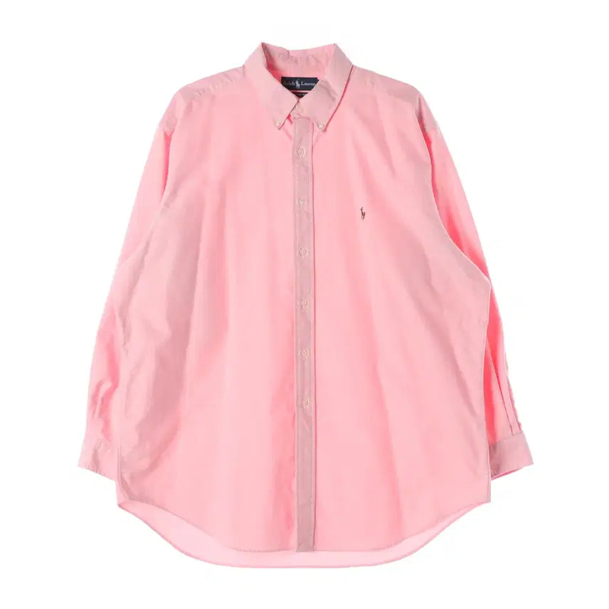 [BUNJANG] Polo Ralph Lauren Pink Cotton Shirt / 폴로 랄프 로렌 셔츠 핑크 XL