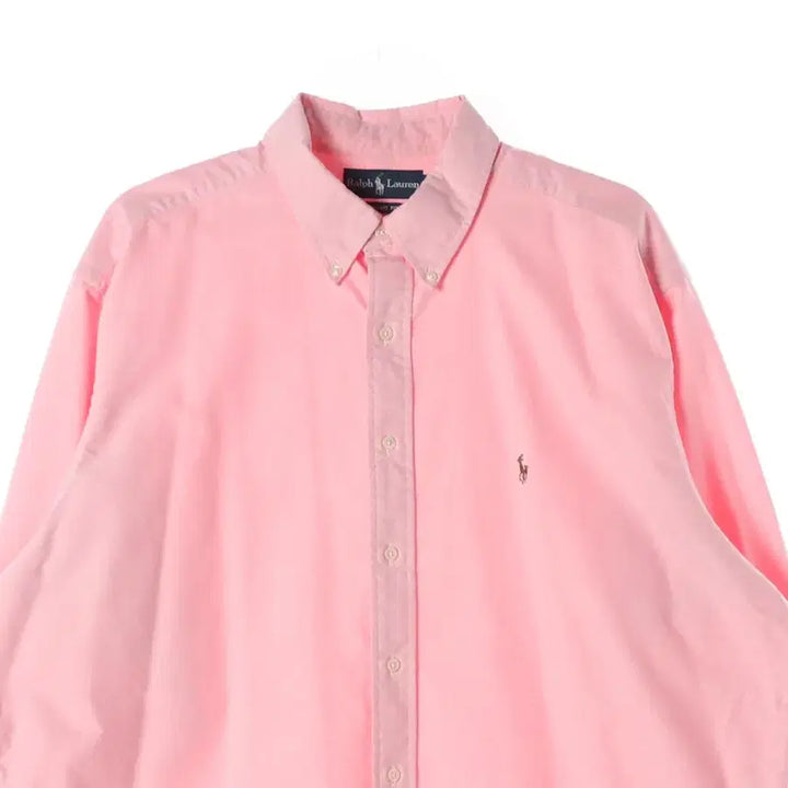 [BUNJANG] Polo Ralph Lauren Pink Cotton Shirt / 폴로 랄프 로렌 셔츠 핑크 XL