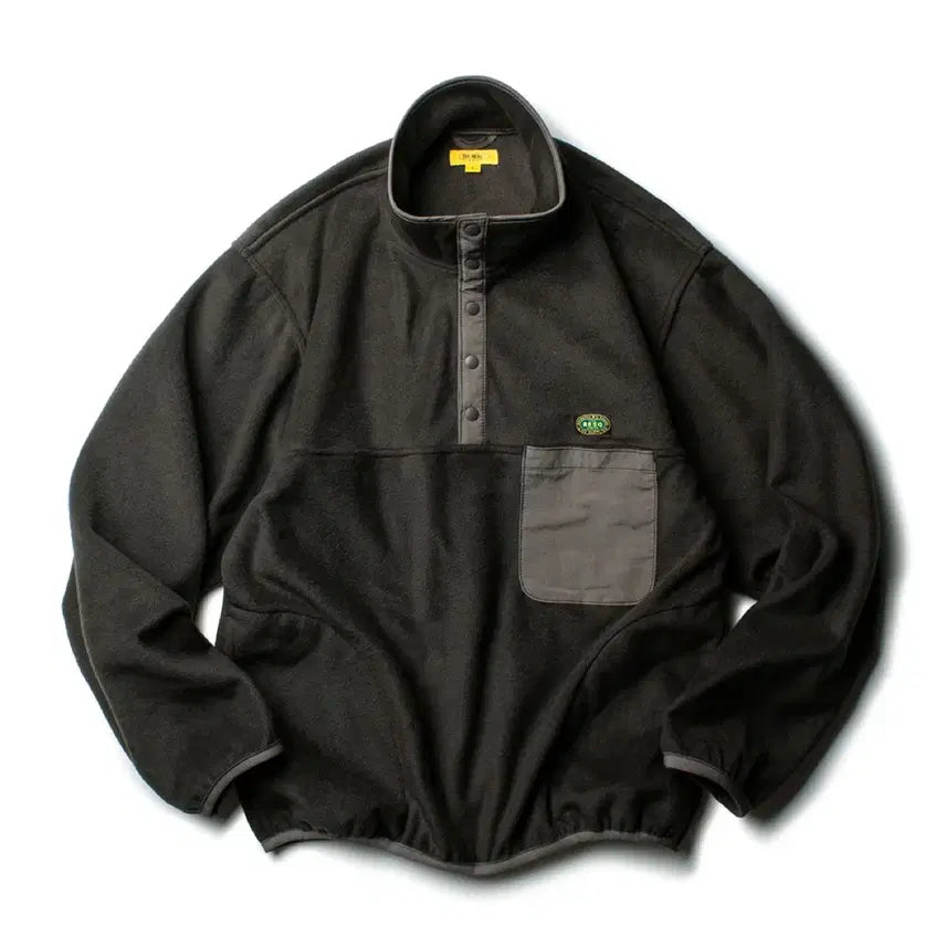 [BUNJANG] The Rest YoSEMITE Fleece Pullover Olive Brown / [L] 더레스큐 YOSEMITE 플리스 풀오버 올리브브라운
