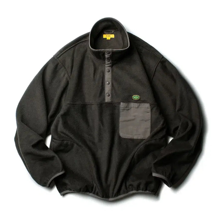 [BUNJANG] The Rest YoSEMITE Fleece Pullover Olive Brown / [L] 더레스큐 YOSEMITE 플리스 풀오버 올리브브라운