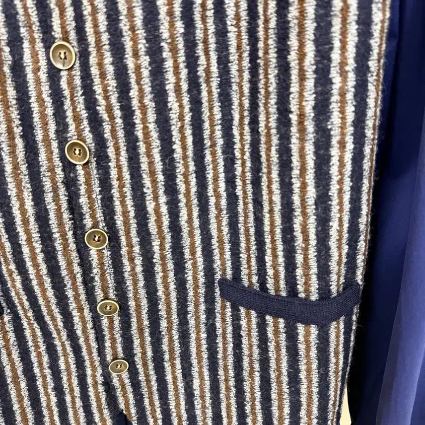 [BUNJANG] ManOnTheBoon Striped Knit Vest / (95) 맨온더분 스트라이프 니트 베스트