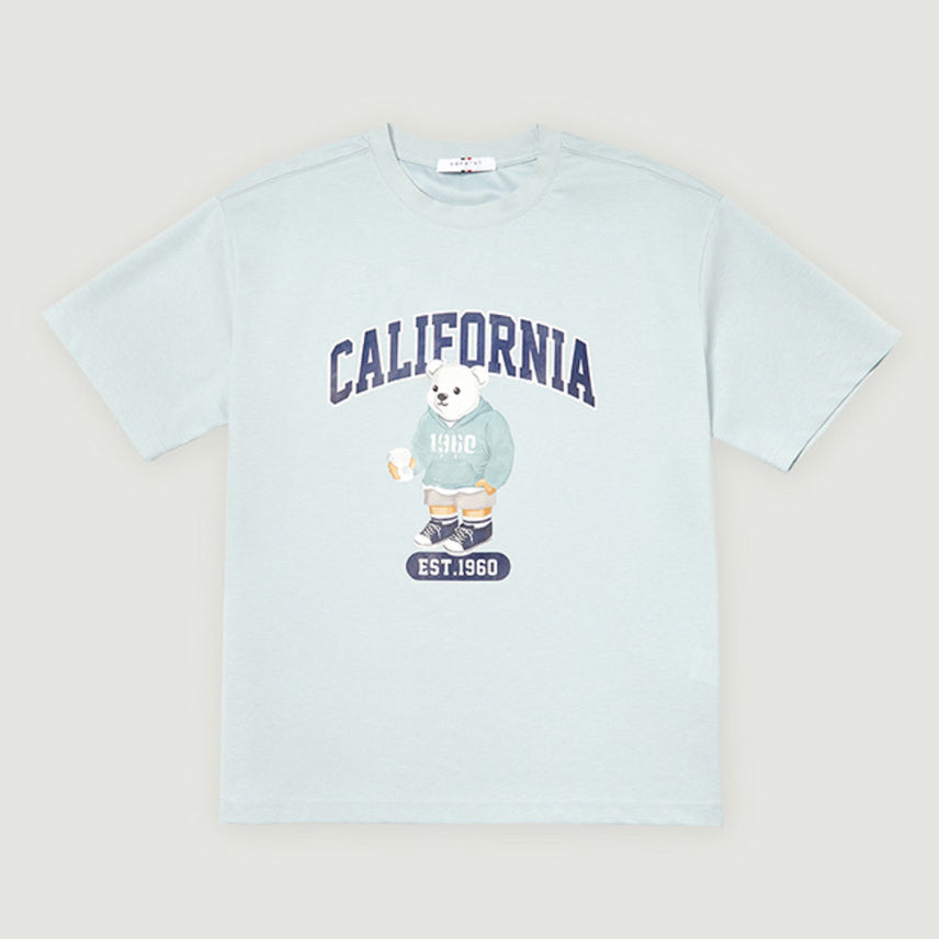[BUNJANG] California Bear Oversized T-shirt / 새) 수피마 원단 캘리포니아 베어 오버핏 반팔 티셔츠 S,M,L