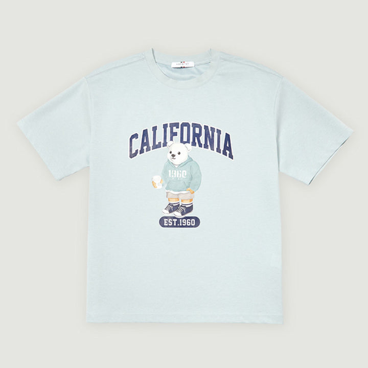 [BUNJANG] California Bear Oversized T-shirt / 새) 수피마 원단 캘리포니아 베어 오버핏 반팔 티셔츠 S,M,L