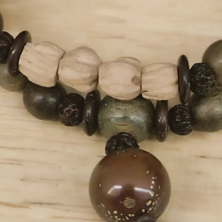 [BUNJANG] Argentine Green Ebony Bead Bracelet 8mm / 아르헨티나 녹단 염주 팔찌 8mm