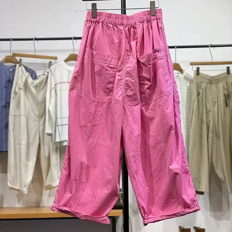 [BUNJANG] Embroidered Wide Banding Pants / 자수 와이드 밴딩 팬츠