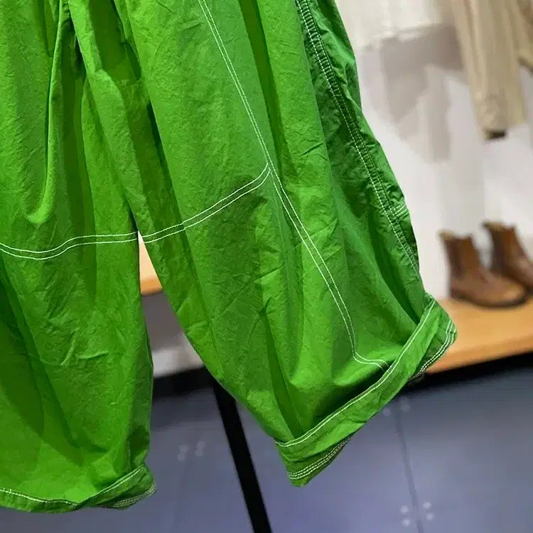 [BUNJANG] Embroidered Wide Banding Pants / 자수 와이드 밴딩 팬츠