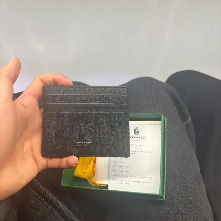 [SOLD OUT] 디올 오블리크 카드지갑 블랙 풀박스