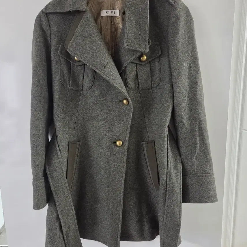 [BUNJANG] SJSJ Wool Belted Coat - Size 55 / SJSJ 모 벨티드  코트 55