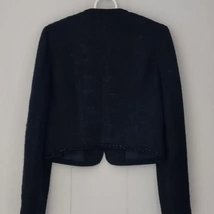 [BUNJANG] Valencia Tweed Collarless Jacket 55 / 발렌시아 트위드 노카라 자켓 55