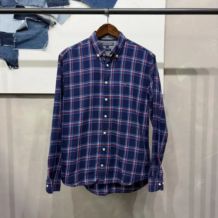 [SOLD OUT] (95) 타미힐피거 캐주얼 버튼다운 체크 셔츠 남방