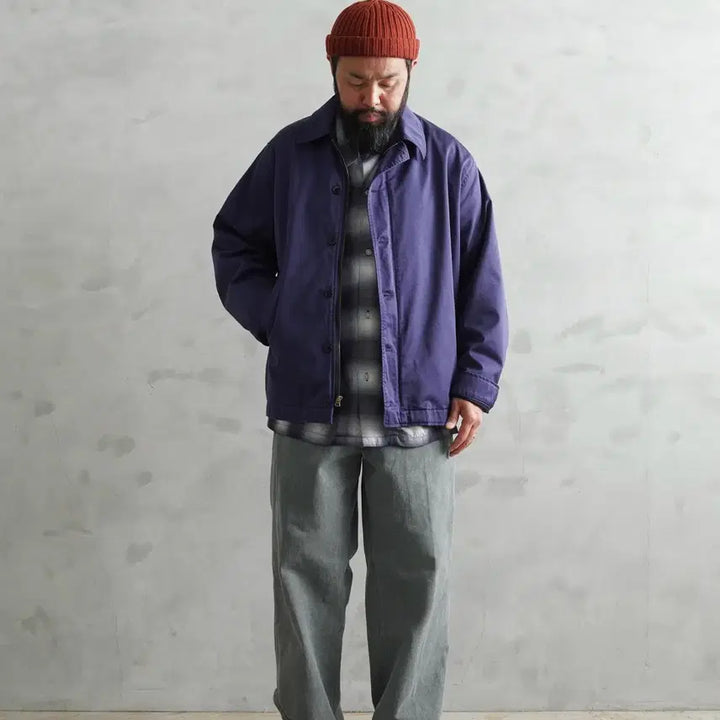 [BUNJANG] WAIPER U.S. NAVY Utility Jacket - Navy / WAIPER 웨이퍼 미군 해군 U.S.NAVY 유틸리티자켓 네이비 M