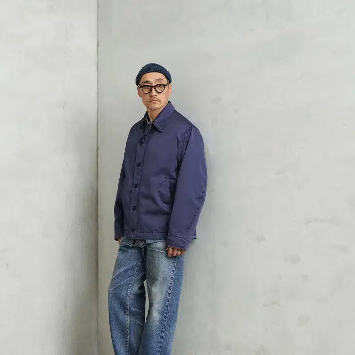 [BUNJANG] WAIPER U.S. NAVY Utility Jacket - Navy / WAIPER 웨이퍼 미군 해군 U.S.NAVY 유틸리티자켓 네이비 M