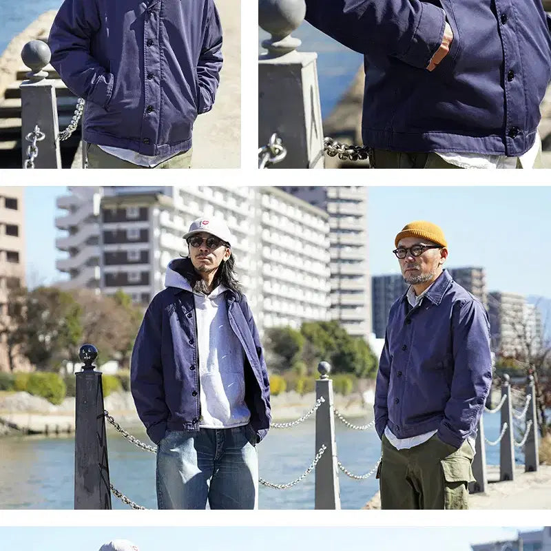 [BUNJANG] WAIPER U.S. NAVY Utility Jacket - Navy / WAIPER 웨이퍼 미군 해군 U.S.NAVY 유틸리티자켓 네이비 M