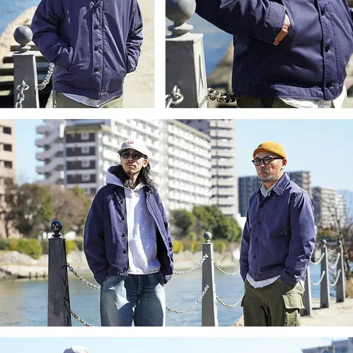 [BUNJANG] WAIPER U.S. NAVY Utility Jacket - Navy / WAIPER 웨이퍼 미군 해군 U.S.NAVY 유틸리티자켓 네이비 M