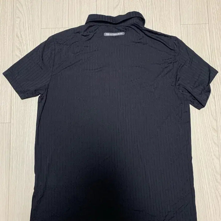 [BUNJANG] Cutter &amp; Buck Black Striped Polo Shirt / 커터앤버크 블랙 반팔 카라티