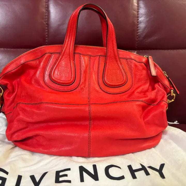 [BUNJANG] Givenchy Nightingale Medium Red Bag / 지방시 나이팅게일 레드 백