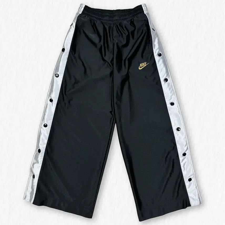 [BUNJANG] Nike Glossy Track Pants / 나이키 사이드 스냅 글로시 트랙 팬츠