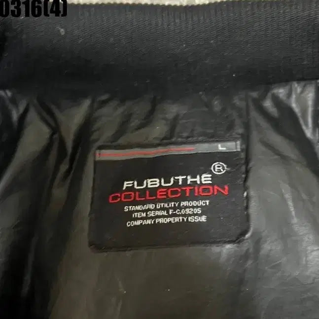 [SOLD OUT] L FUBU JEANS 블랙 패딩 집업 점퍼 0316(4)