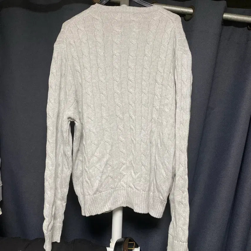 [BUNJANG] Polo Ralph Lauren Cable Knit Sweater XL / 폴로 랄프로렌 꽈배기 니트 XL
