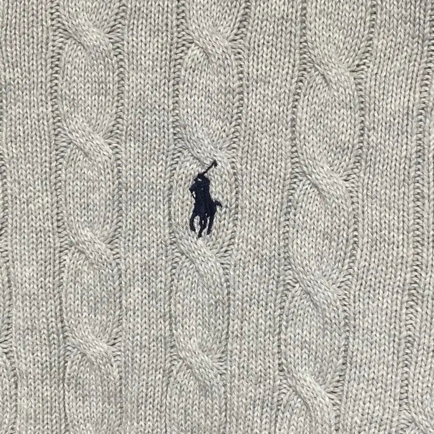 [BUNJANG] Polo Ralph Lauren Cable Knit Sweater XL / 폴로 랄프로렌 꽈배기 니트 XL