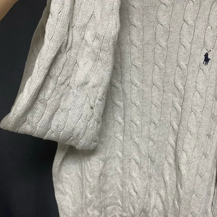 [BUNJANG] Polo Ralph Lauren Cable Knit Sweater XL / 폴로 랄프로렌 꽈배기 니트 XL