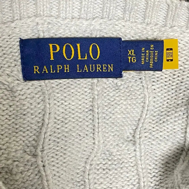 [BUNJANG] Polo Ralph Lauren Cable Knit Sweater XL / 폴로 랄프로렌 꽈배기 니트 XL