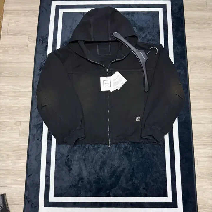 [BUNJANG] Wooyoungmi Washed Denim Hooded Zip Jacket / [52/택포/택,옷걸이포함] 우영미 워싱 데님 후드 집업 자켓