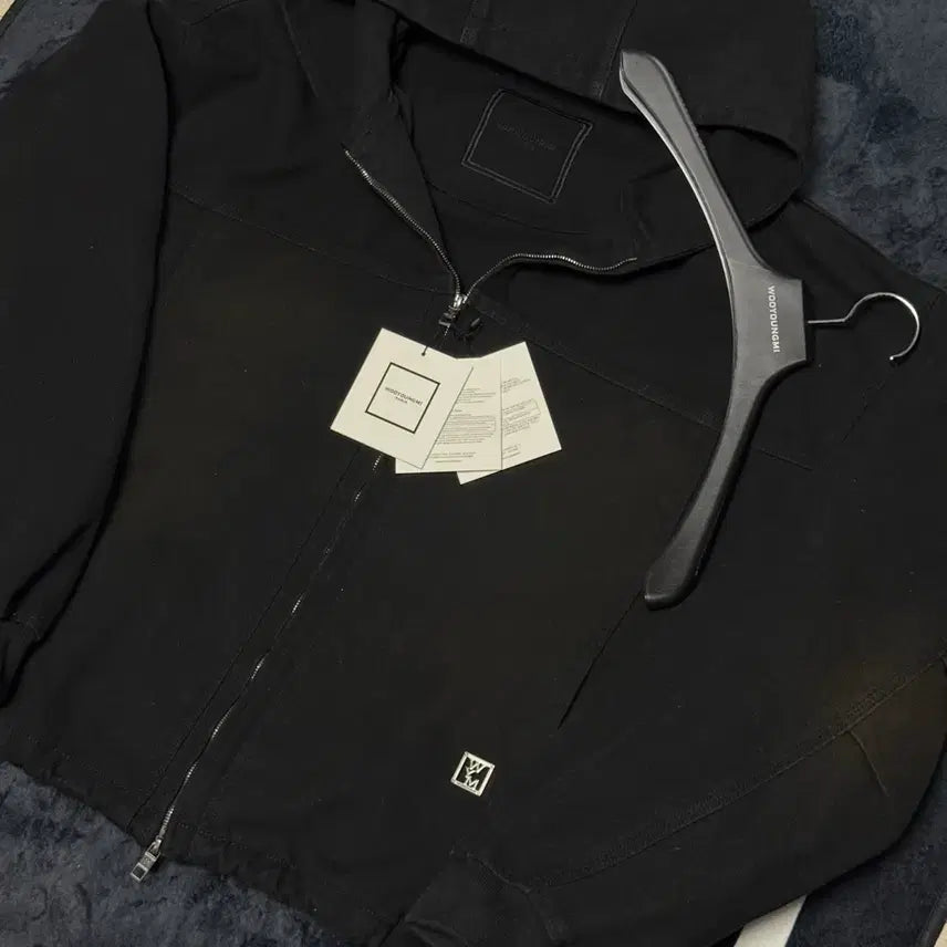 [BUNJANG] Wooyoungmi Washed Denim Hooded Zip Jacket / [52/택포/택,옷걸이포함] 우영미 워싱 데님 후드 집업 자켓