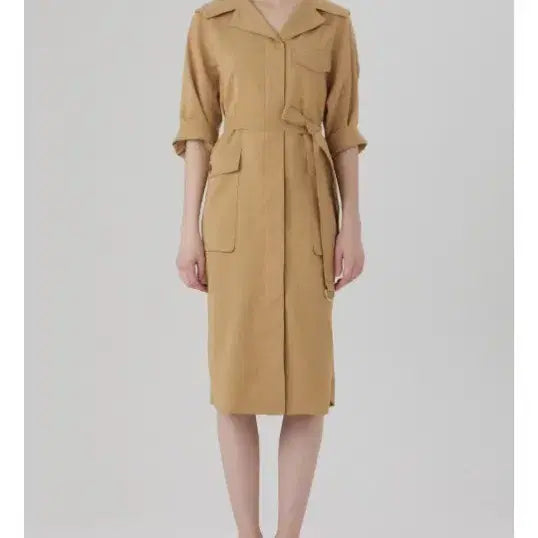 [BUNJANG] MOEmoe Lloyd Sailor Collar Belted Dress / MOE모에 로이드 세일러 카라 벨티드 원피스