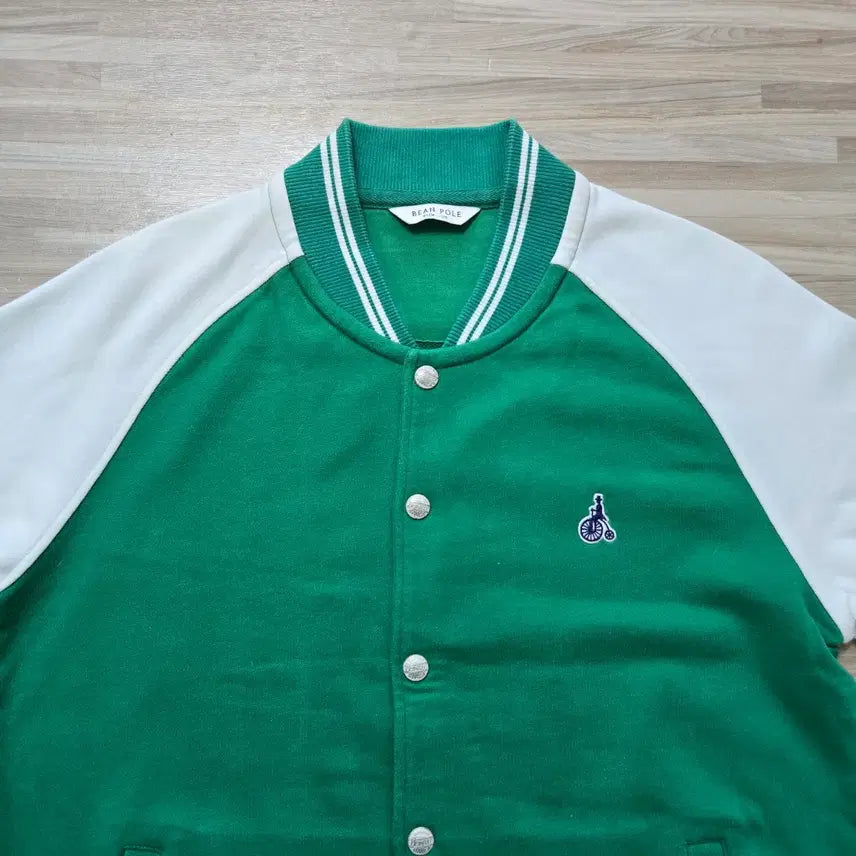 [BUNJANG] BEANPOLE Green Color Block Baseball Jumper (Size 105) / 105) 빈폴 BEANPOLE 그린 배색 야구 점퍼