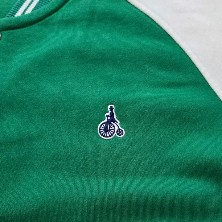 [BUNJANG] BEANPOLE Green Color Block Baseball Jumper (Size 105) / 105) 빈폴 BEANPOLE 그린 배색 야구 점퍼