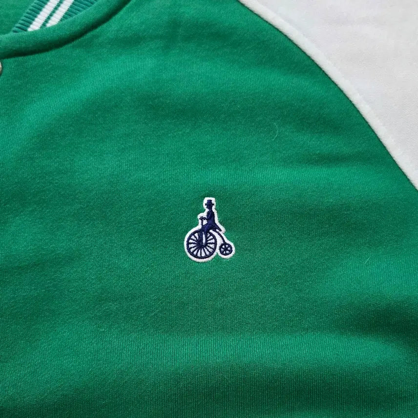 [BUNJANG] BEANPOLE Green Color Block Baseball Jumper (Size 105) / 105) 빈폴 BEANPOLE 그린 배색 야구 점퍼