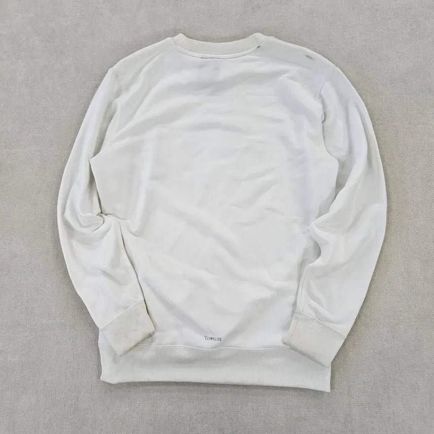[BUNJANG] Adidas Big Logo Ivory Sweatshirt / [M] 아디다스 빅로고 아이보리 맨투맨 0115YH1