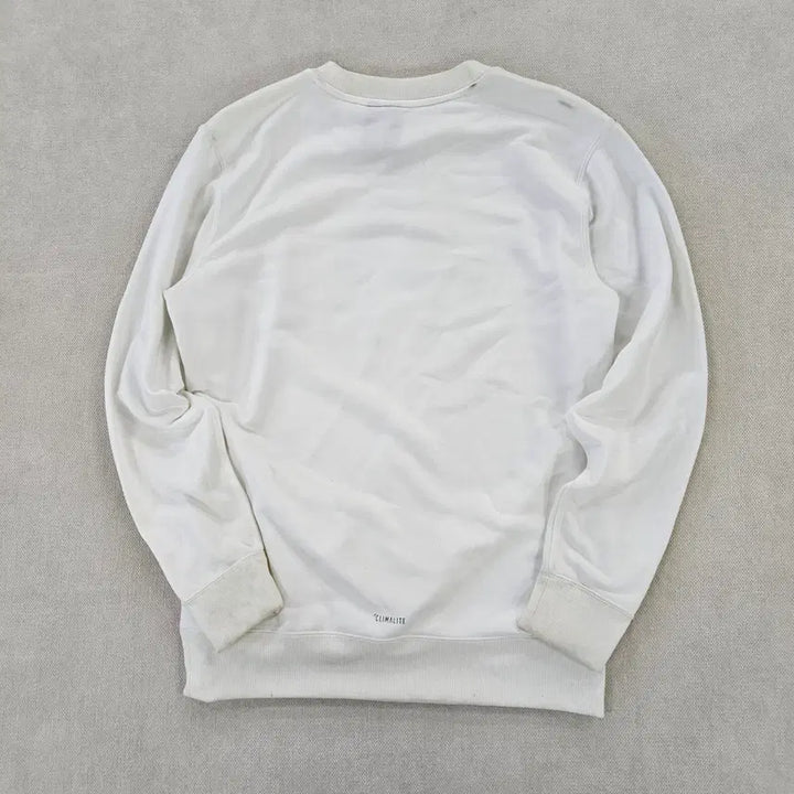 [BUNJANG] Adidas Big Logo Ivory Sweatshirt / [M] 아디다스 빅로고 아이보리 맨투맨 0115YH1